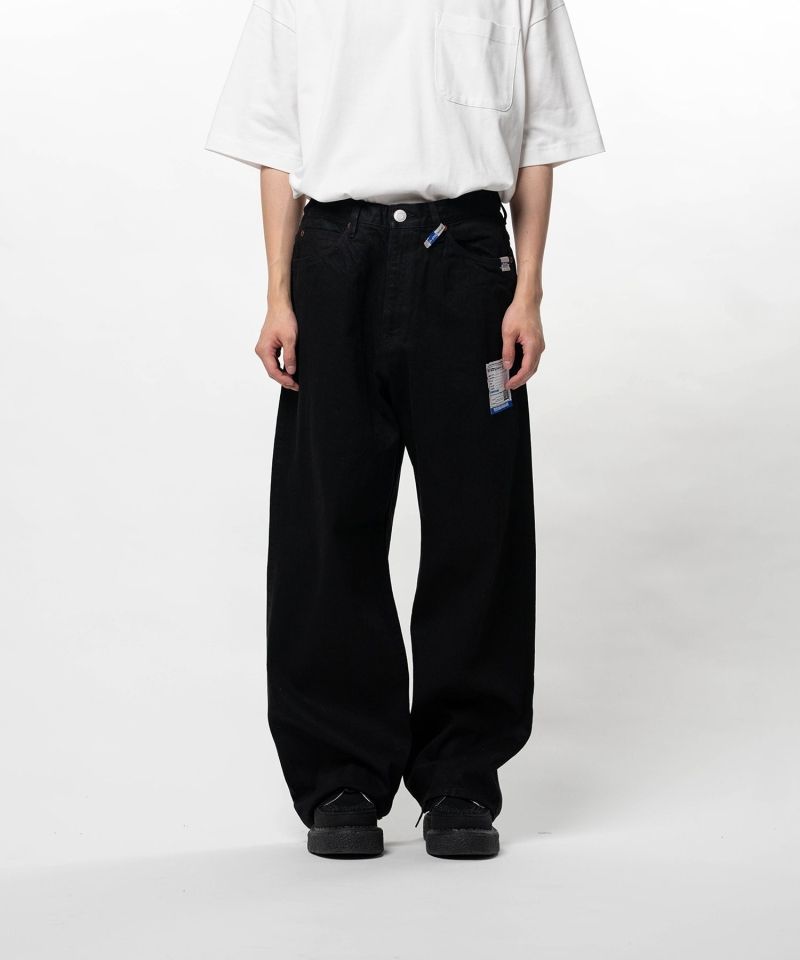 One Washed Selvage Denim Baggy Pants