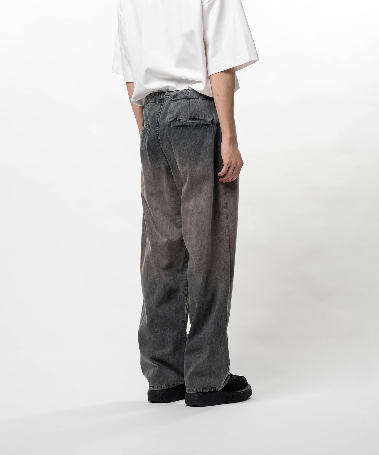 Sun Faded Like Herringbone Wide Pants