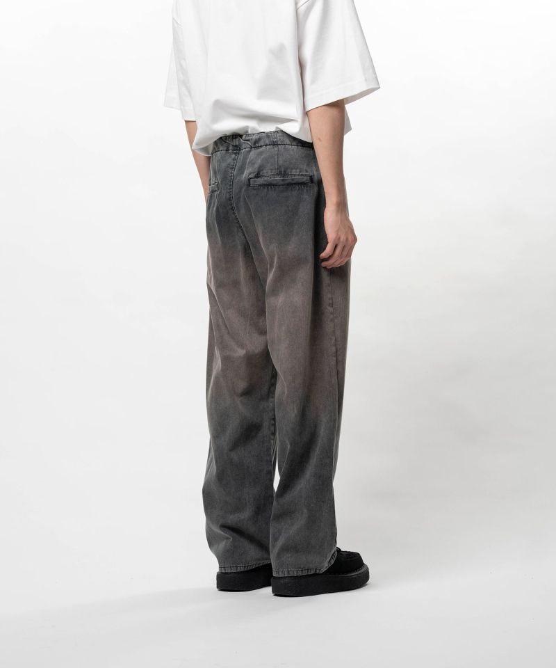 Sun Faded Like Herringbone Wide Pants