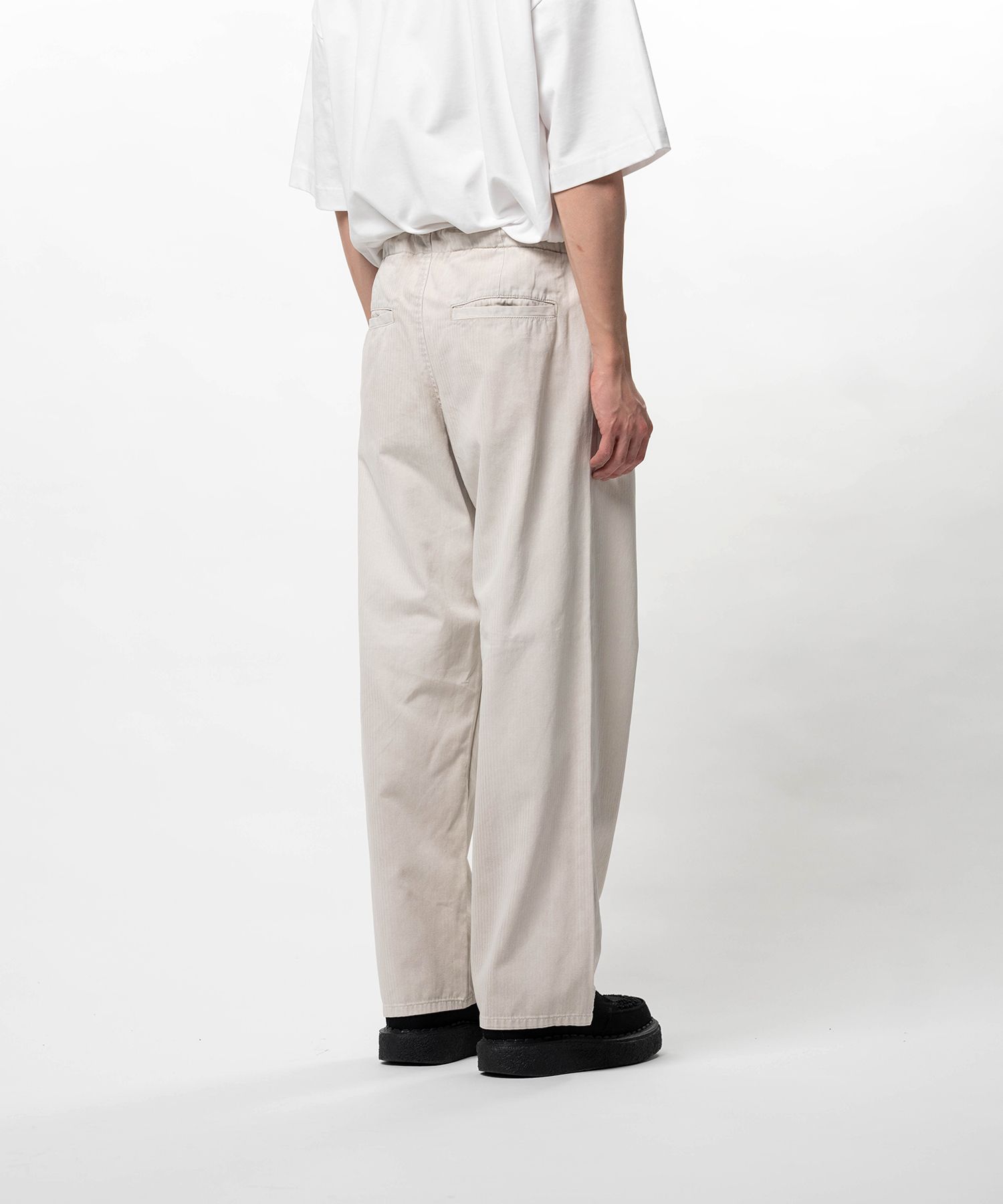 Sun Faded Like Herringbone Wide Pants