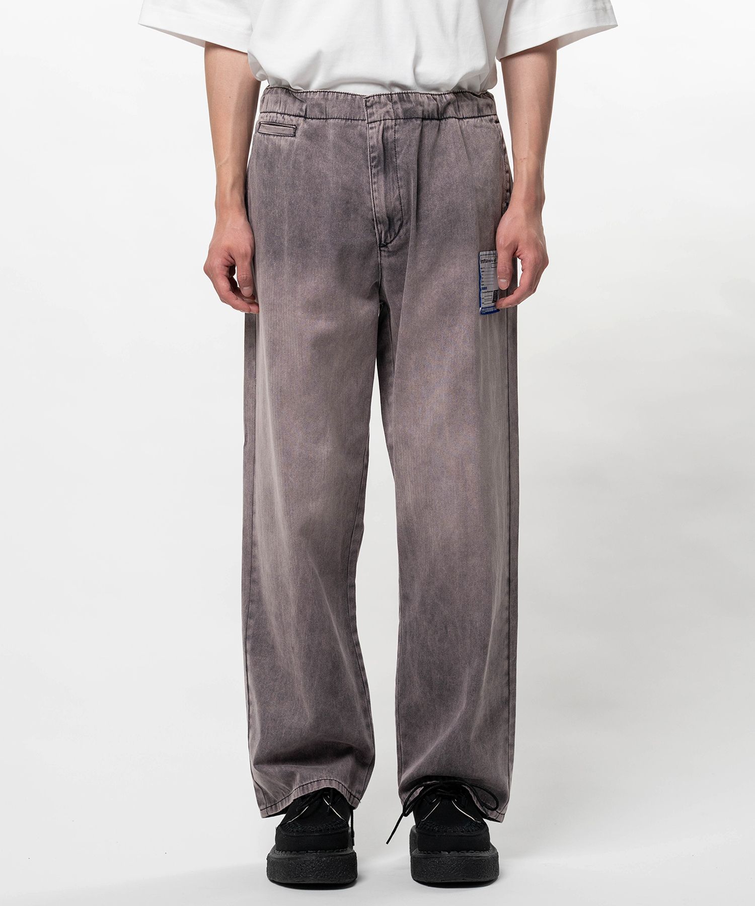 Sun Faded Like Herringbone Wide Pants