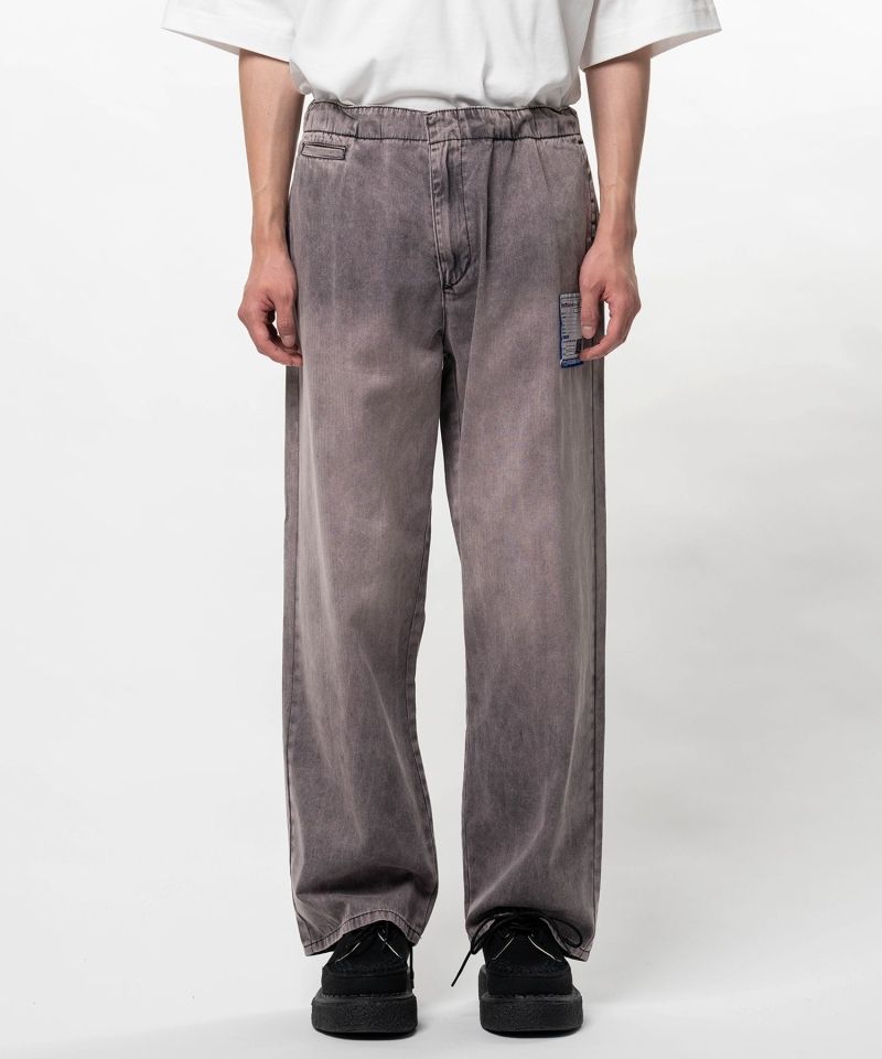 Sun Faded Like Herringbone Wide Pants