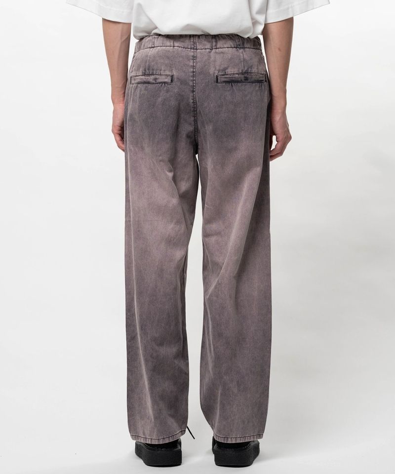 Sun Faded Like Herringbone Wide Pants