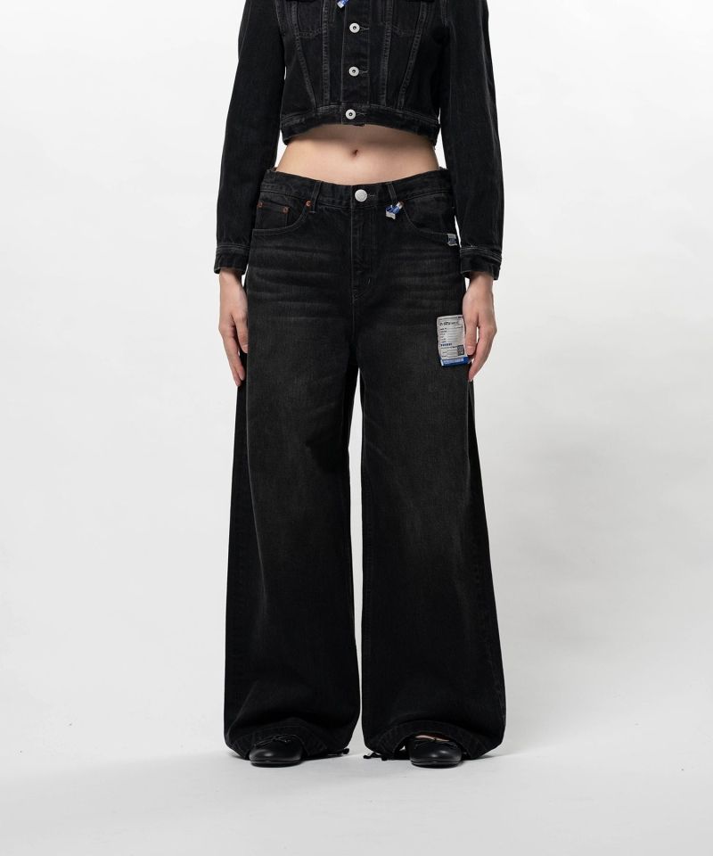 Hard Washed Selvage Denim Huge Pants