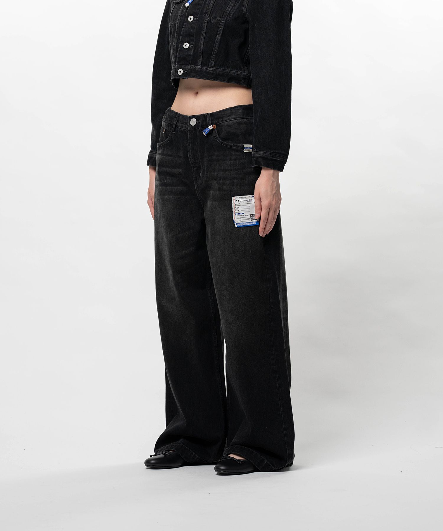 Hard Washed Selvage Denim Huge Pants