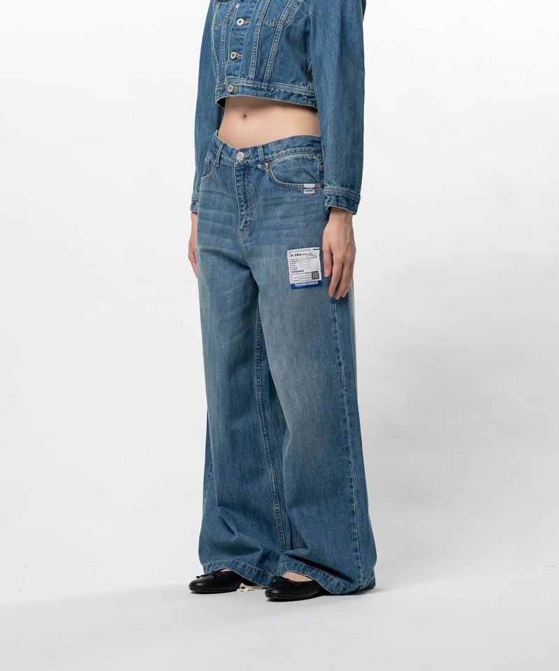 Hard Washed Selvage Denim Huge Pants