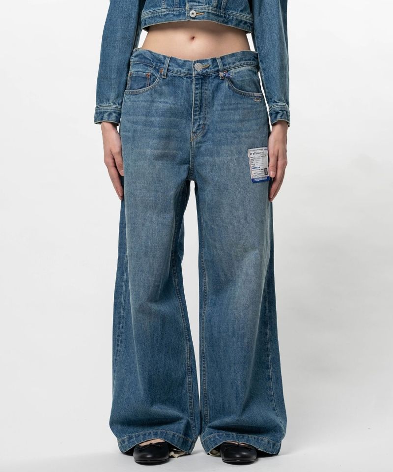 Hard Washed Selvage Denim Huge Pants