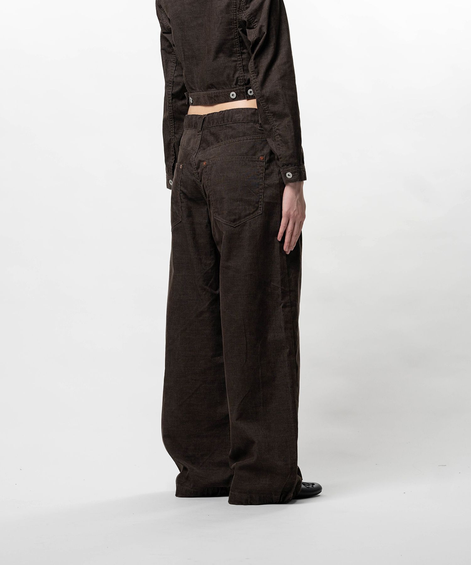 Corduroy Huge Pants