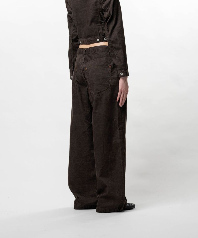 Corduroy Huge Pants