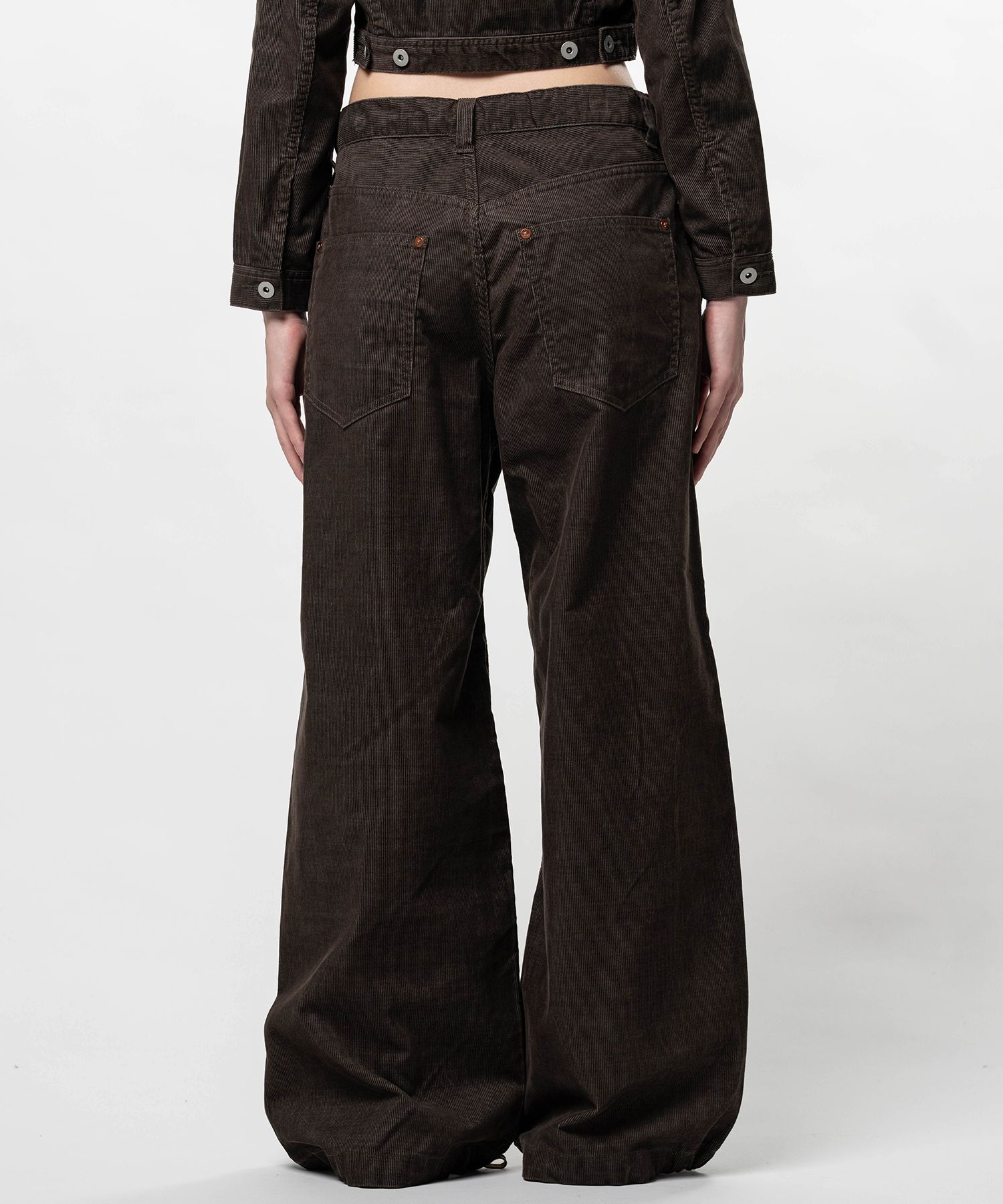 Corduroy Huge Pants