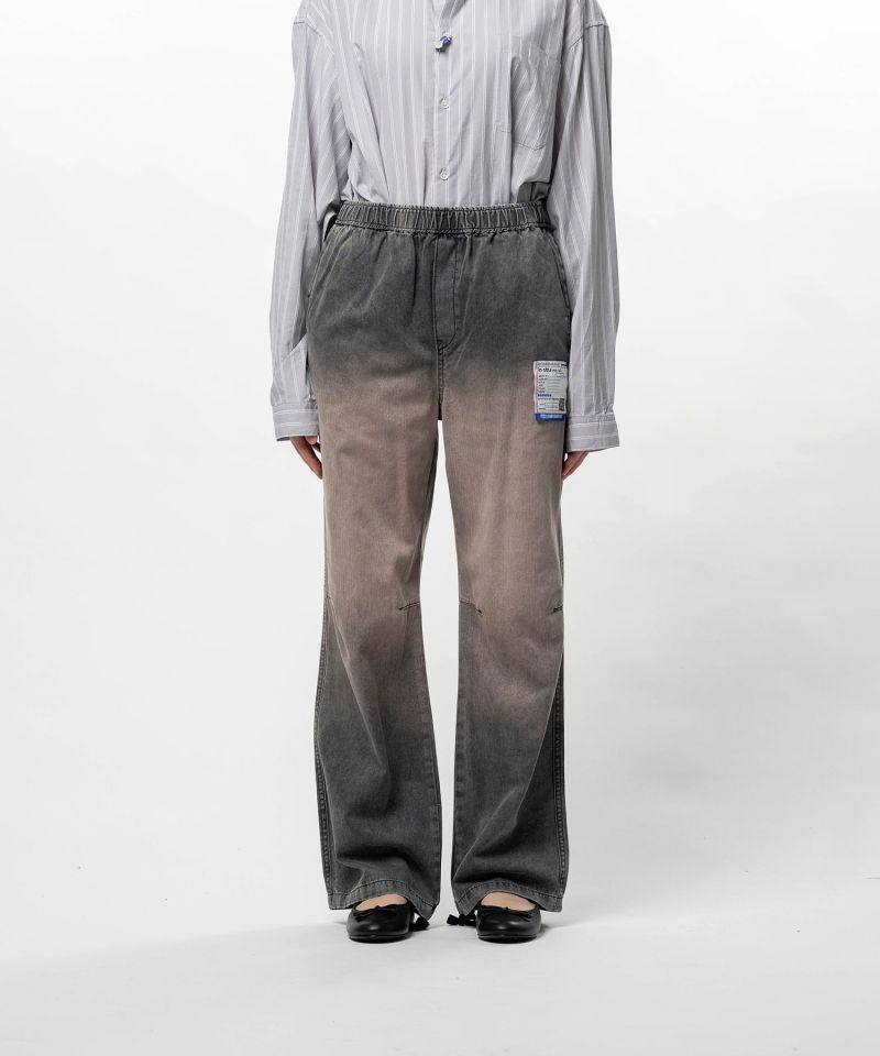 Sun Faded Like Herringbone Wide Pants