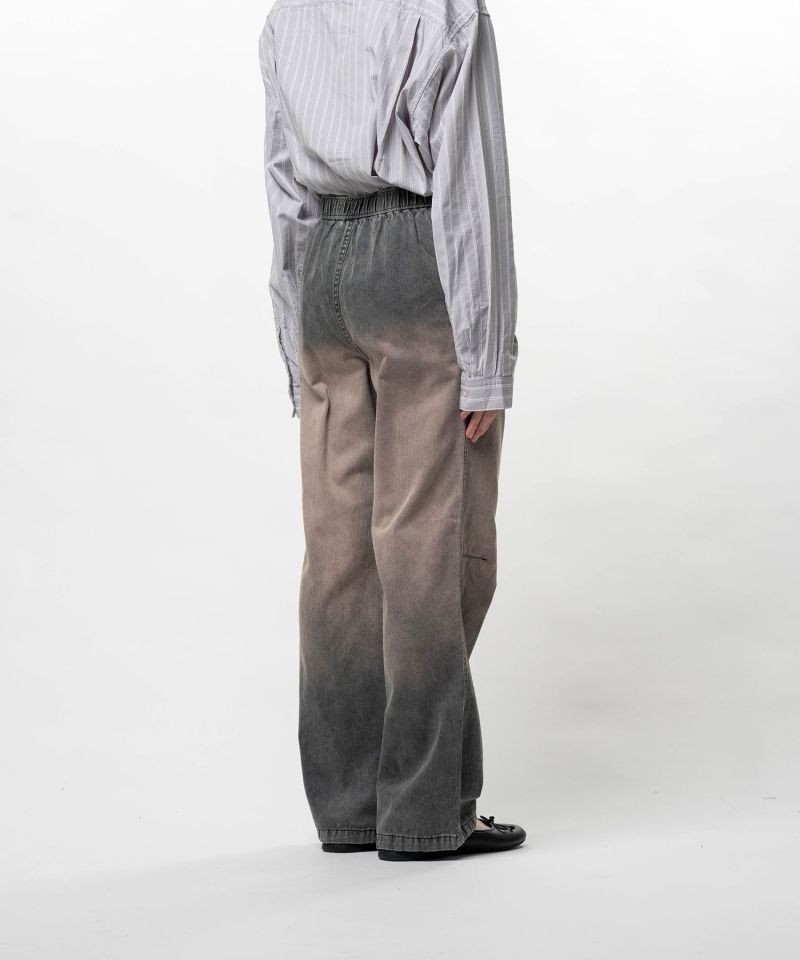 Sun Faded Like Herringbone Wide Pants
