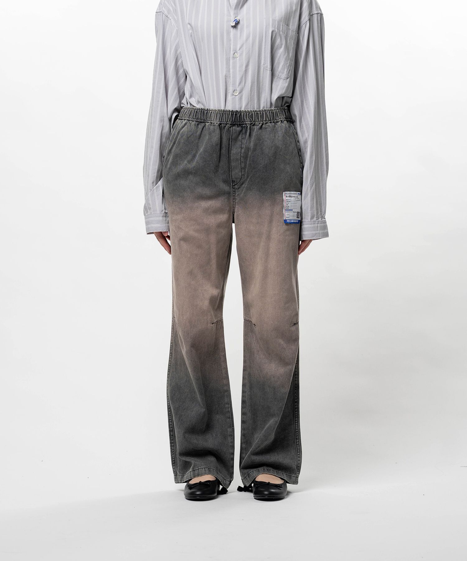 Sun Faded Like Herringbone Wide Pants