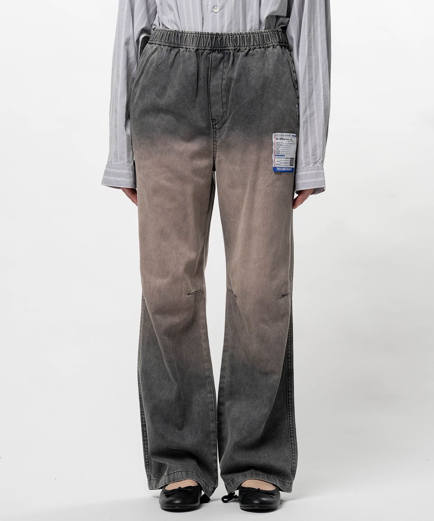 Sun Faded Like Herringbone Wide Pants