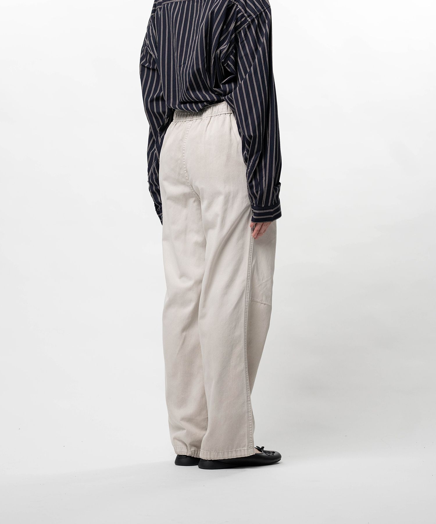 Sun Faded Like Herringbone Wide Pants