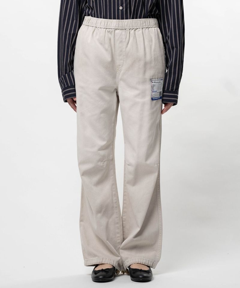 Sun Faded Like Herringbone Wide Pants