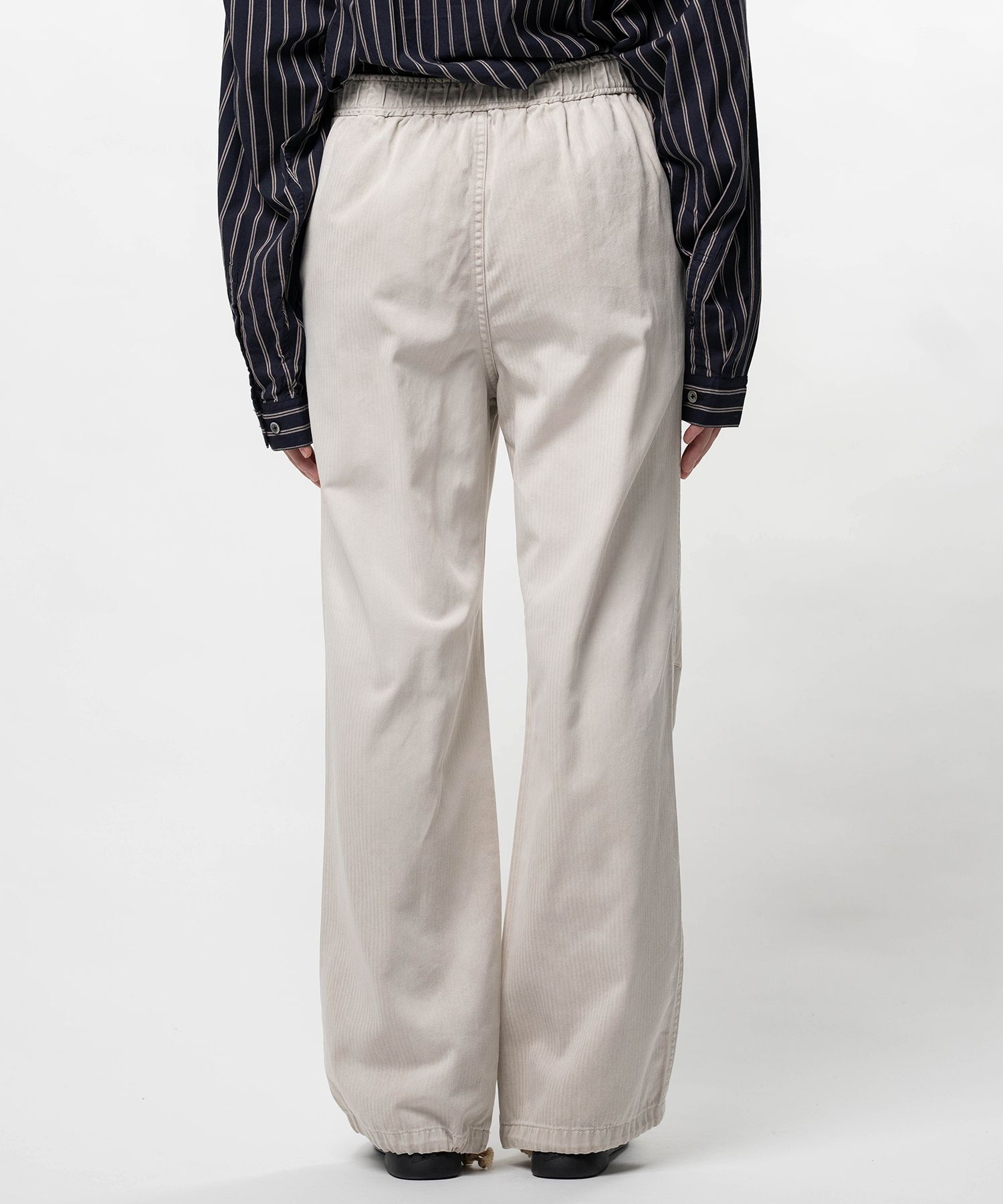 Sun Faded Like Herringbone Wide Pants