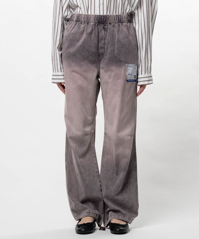 Sun Faded Like Herringbone Wide Pants