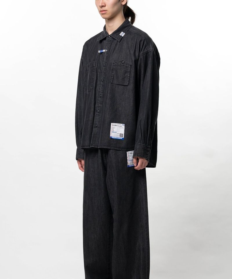Cotton Tencel Denim Long-sleeve Shirt