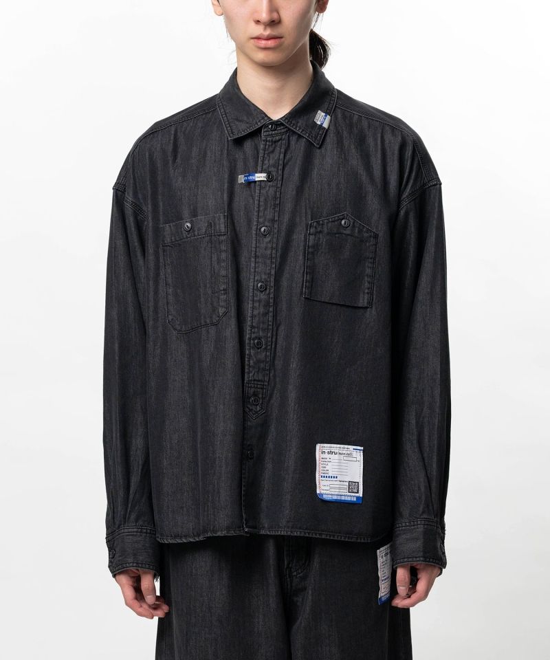 Cotton Tencel Denim Long-sleeve Shirt