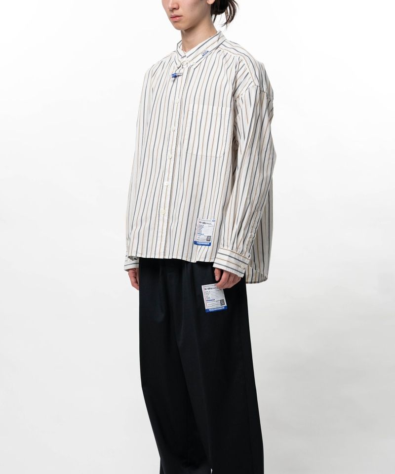 Cotton Oxford Stripe Long Sleeve Shirt