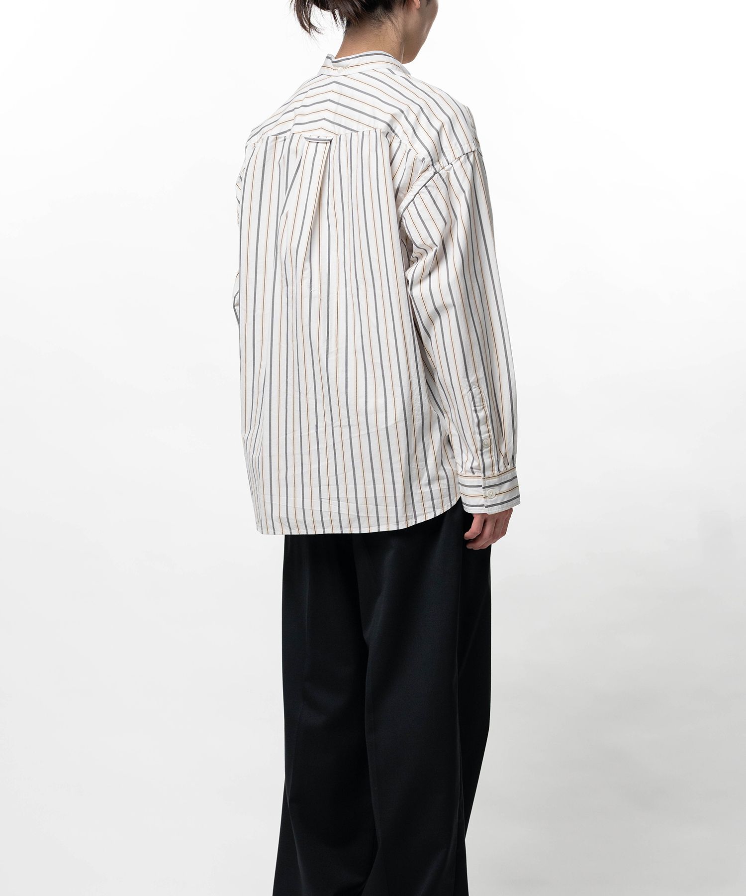 Cotton Oxford Stripe Long Sleeve Shirt