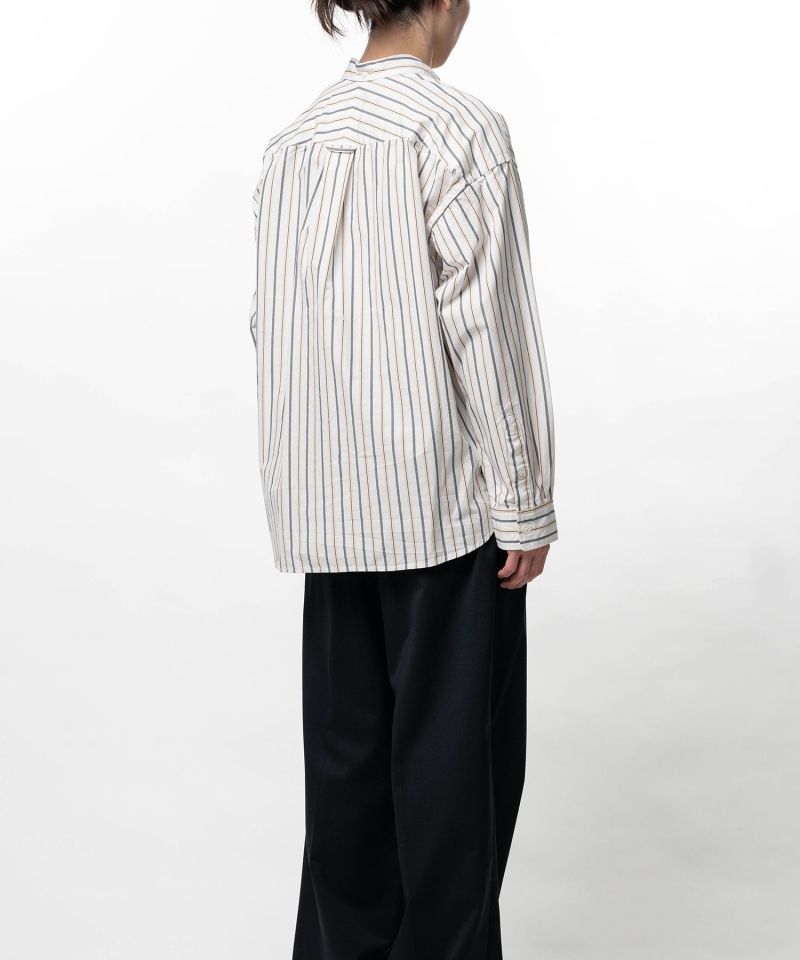 Cotton Oxford Stripe Long Sleeve Shirt