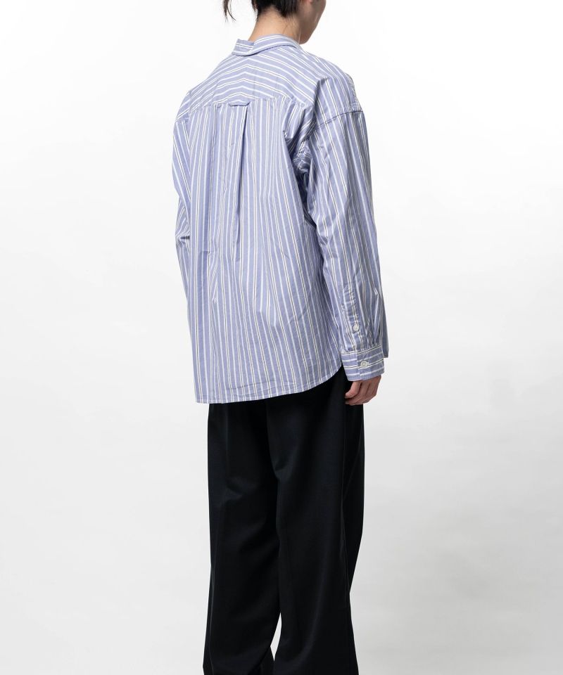 Cotton Oxford Stripe Long Sleeve Shirt