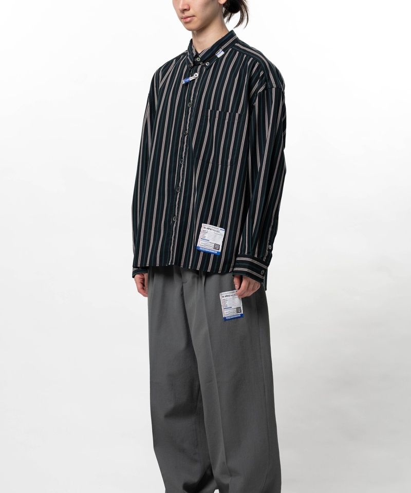 Cotton Oxford Stripe Long Sleeve Shirt