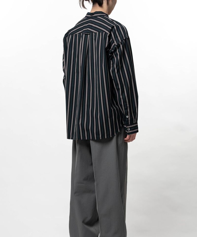 Cotton Oxford Stripe Long Sleeve Shirt