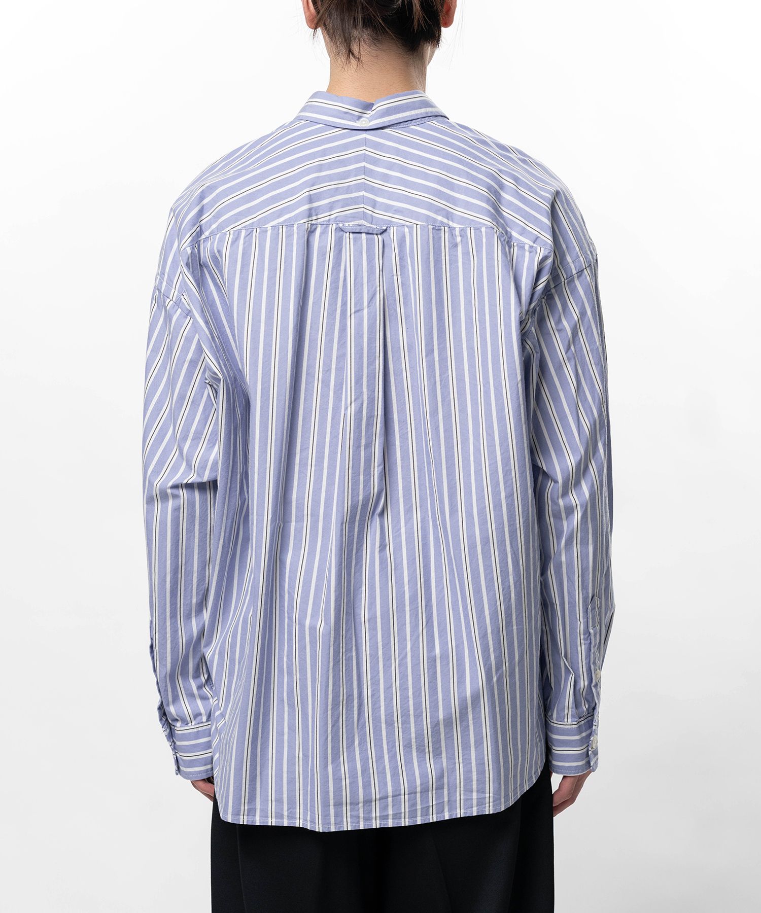 Cotton Oxford Stripe Long Sleeve Shirt