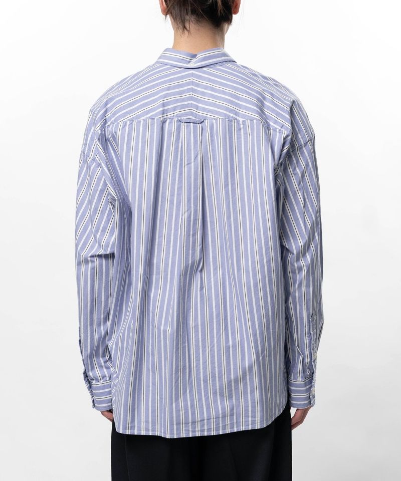 Cotton Oxford Stripe Long Sleeve Shirt