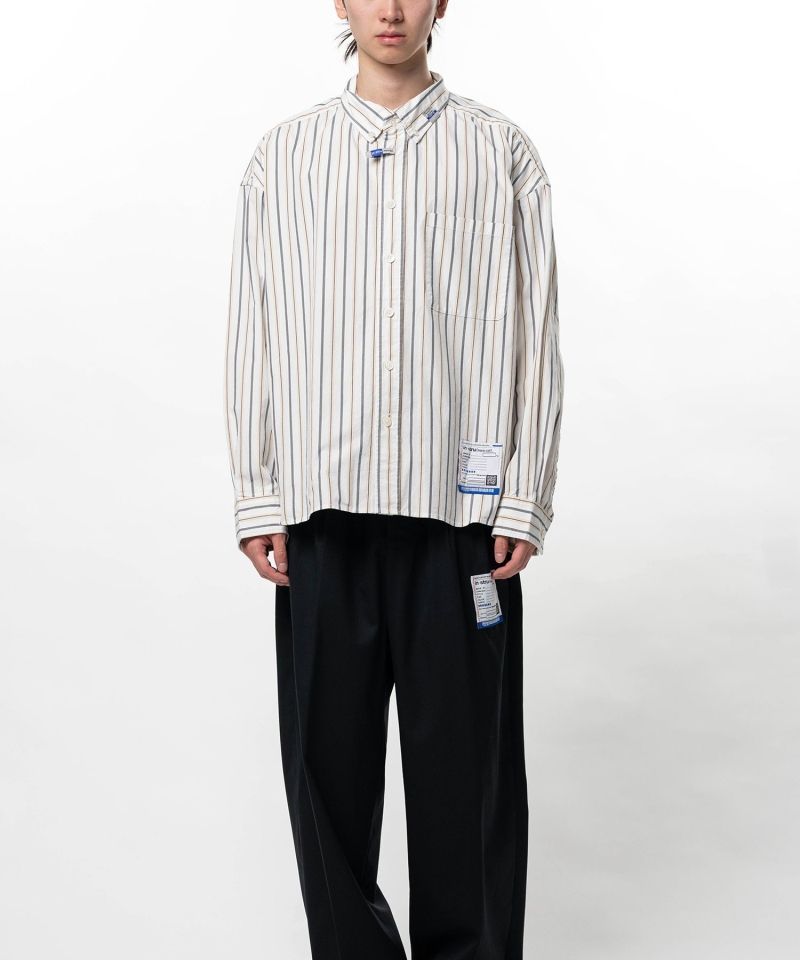 Cotton Oxford Stripe Long Sleeve Shirt