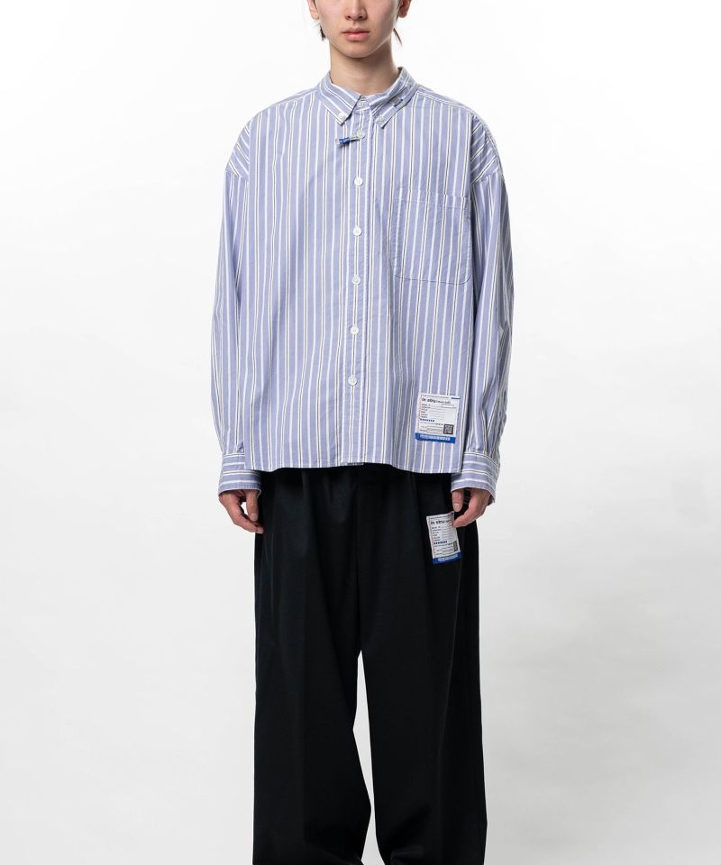 Cotton Oxford Stripe Long Sleeve Shirt