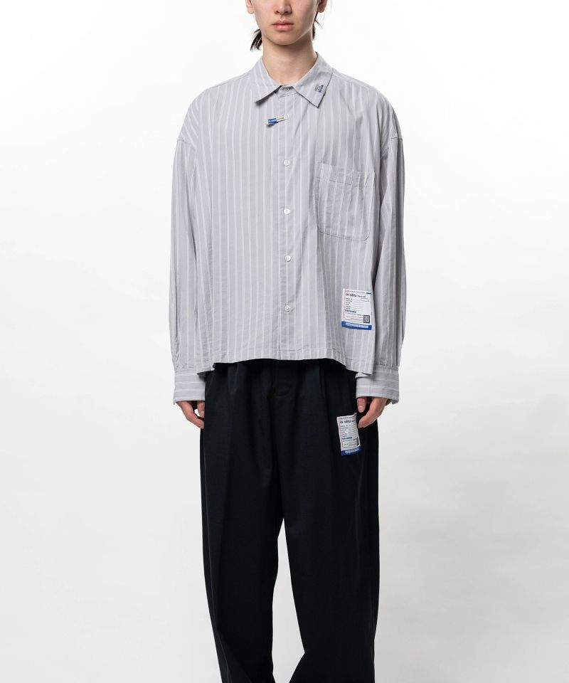 Cotton Rayon Stripe Dress Shirt