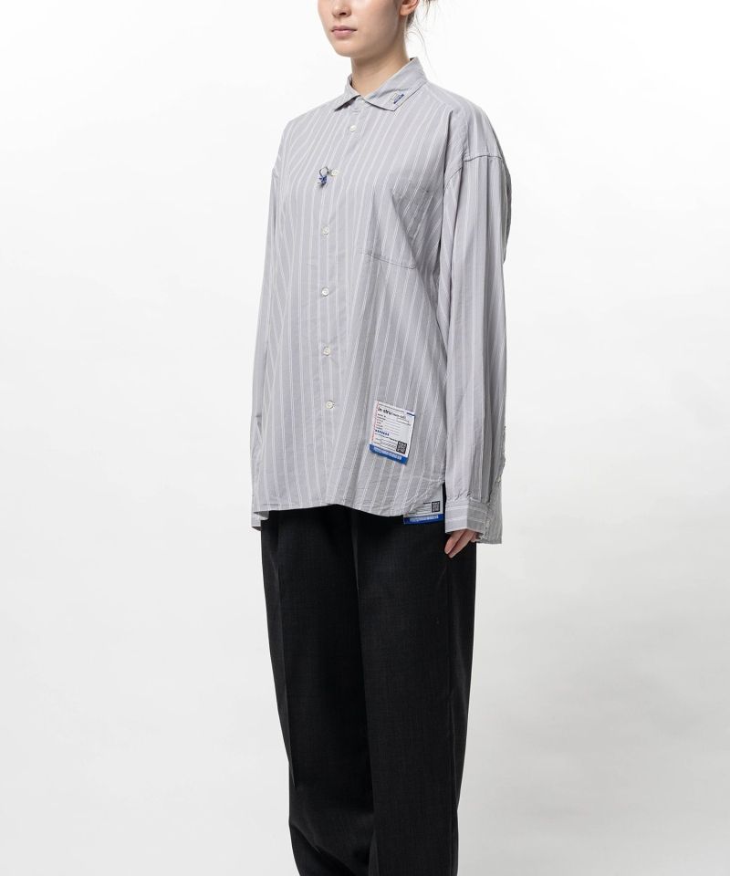 Cotton Rayon Stripe Dress Shirt