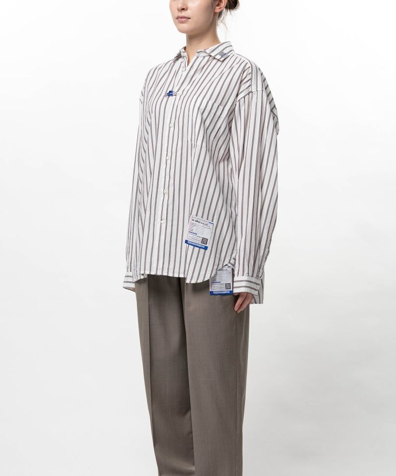 Cotton Rayon Stripe Dress Shirt