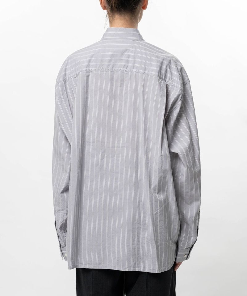 Cotton Rayon Stripe Dress Shirt