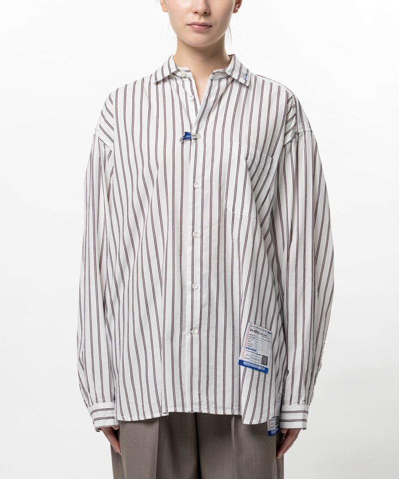 Cotton Rayon Stripe Dress Shirt