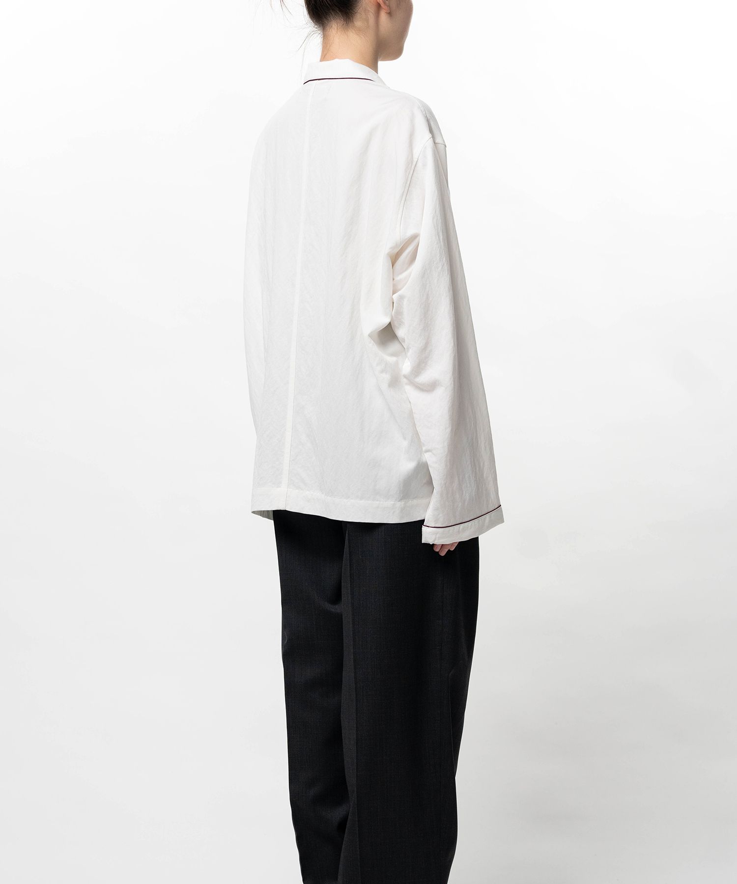 Rayon Nylon Twill Piping Shirt