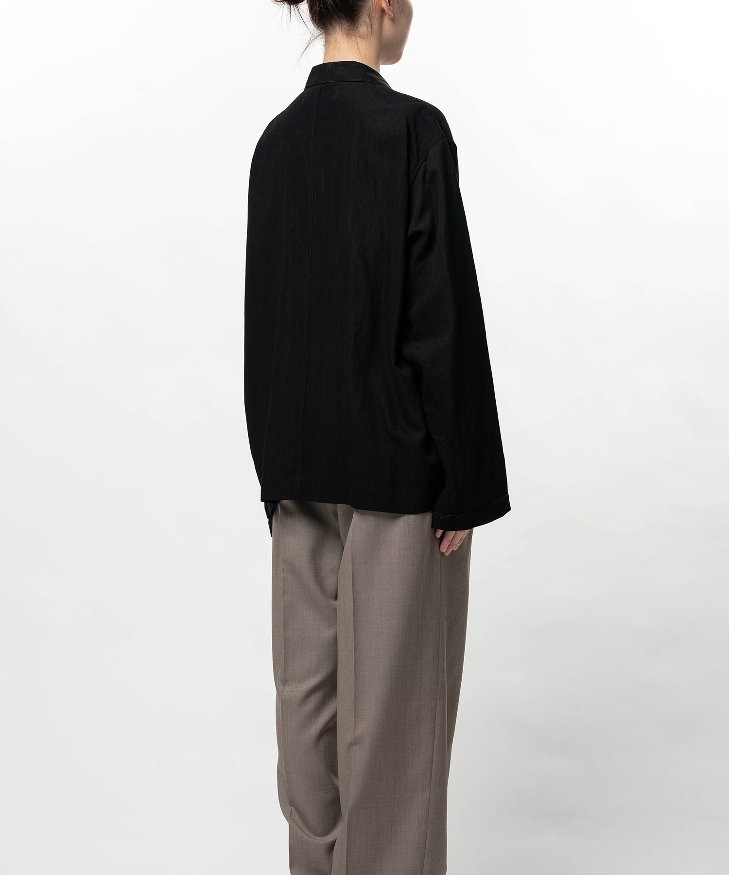 Rayon Nylon Twill Piping Shirt