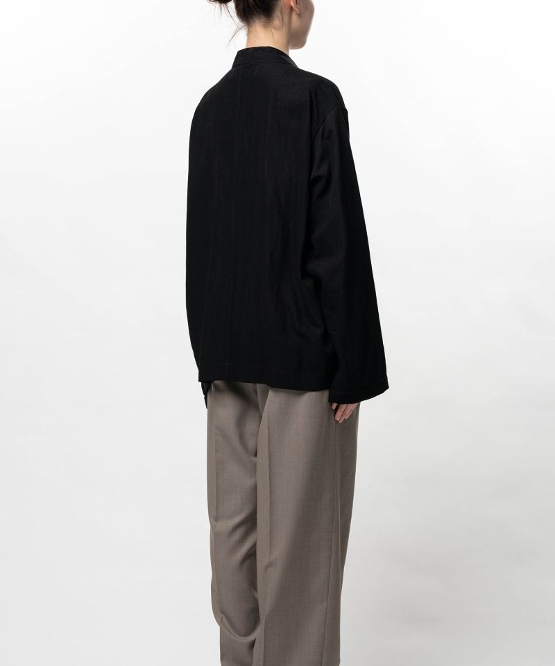 Rayon Nylon Twill Piping Shirt