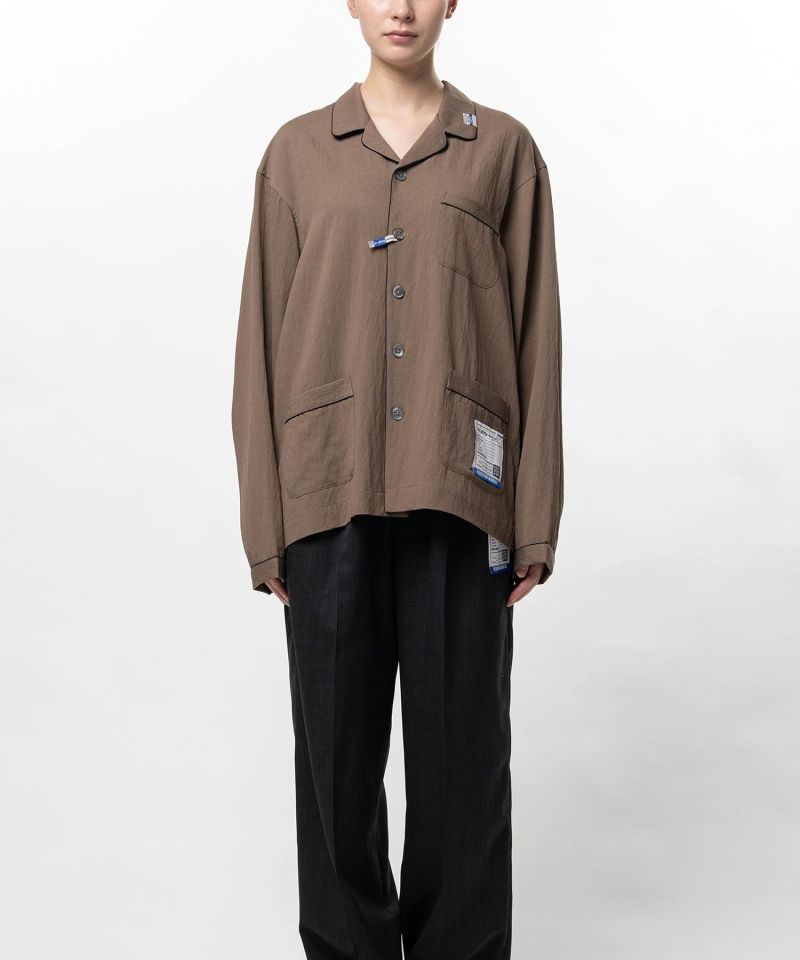 Rayon Nylon Twill Piping Shirt