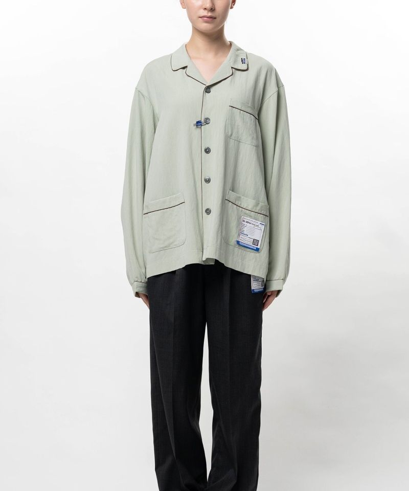 Rayon Nylon Twill Piping Shirt