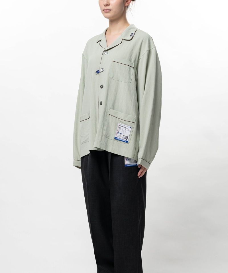 Rayon Nylon Twill Piping Shirt