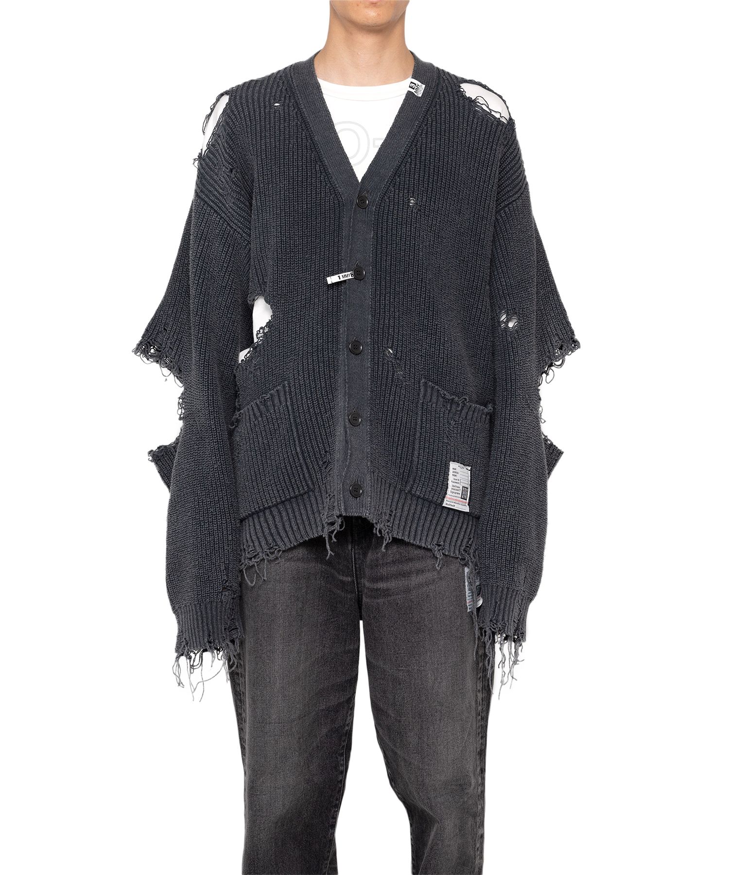 Bleached Knit Cardigan