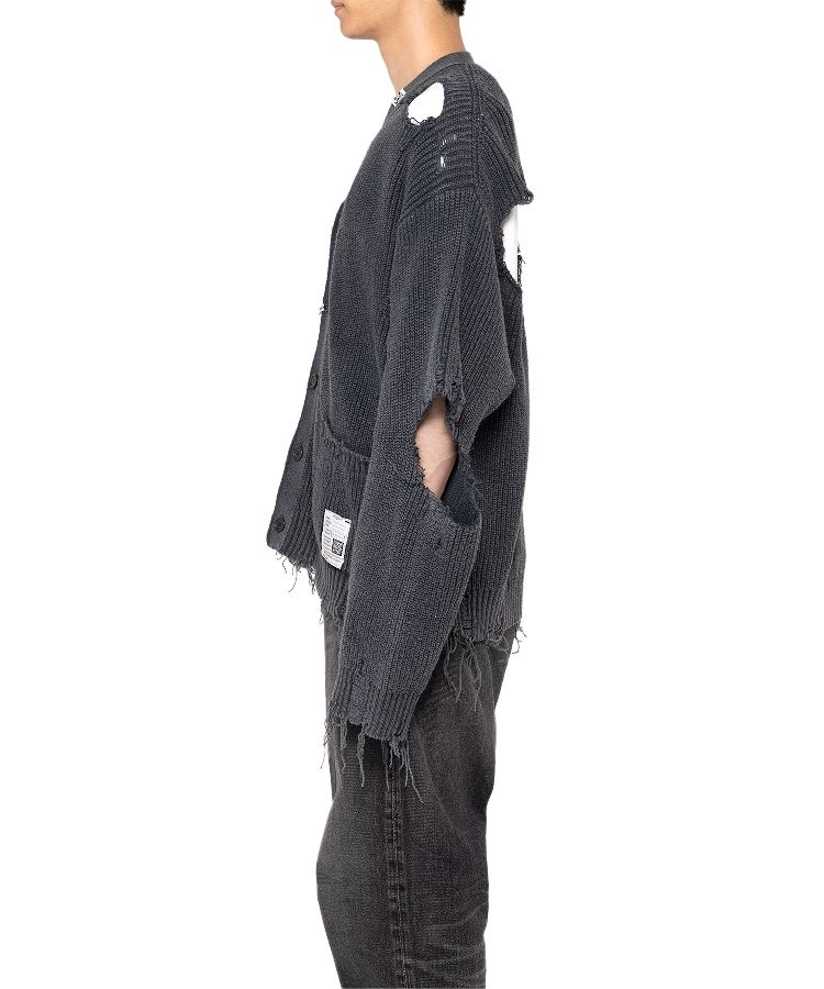 Bleached Knit Cardigan