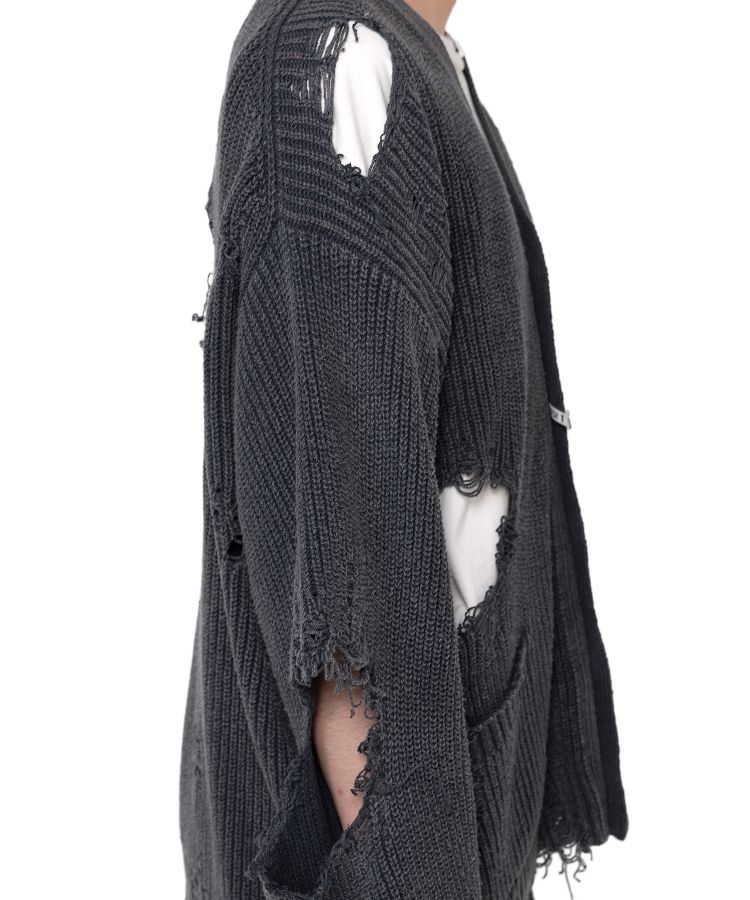 Bleached Knit Cardigan