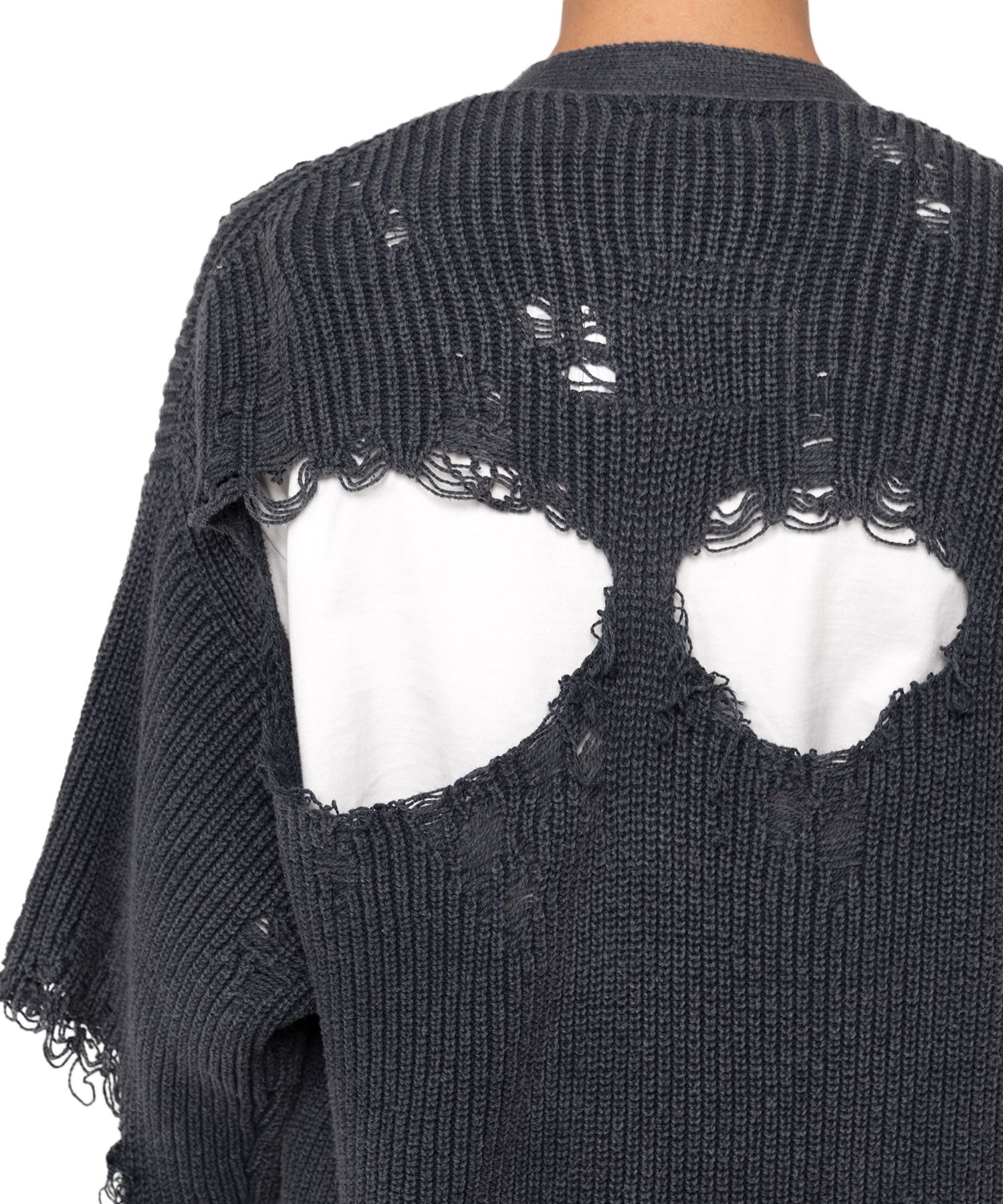 Bleached Knit Cardigan