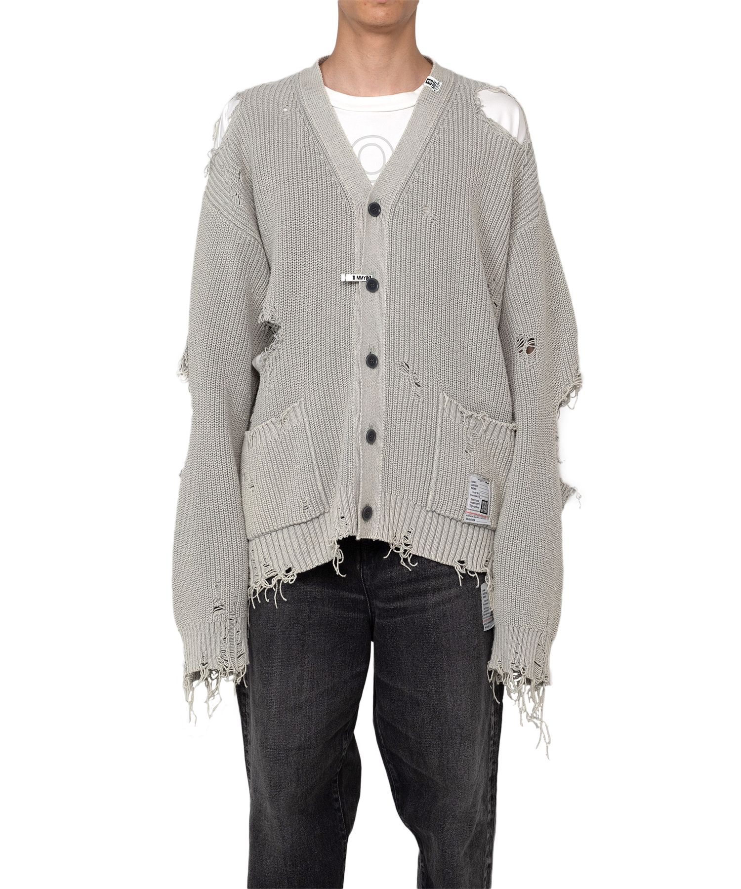Bleached Knit Cardigan
